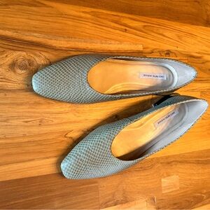 Snakeskin Ballet Flats